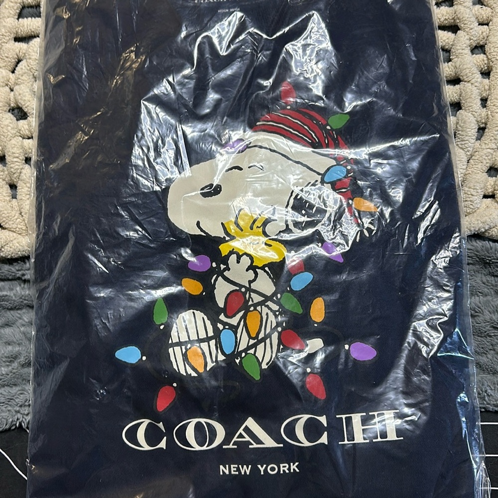 Coach X Peanuts Sweatshirt m nwt